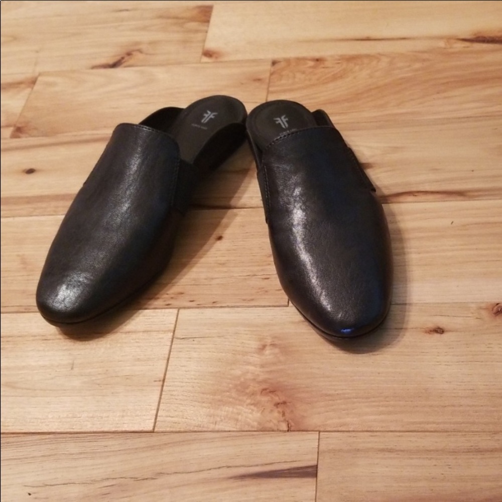 FRYE TERRI BLACK GORE MULES